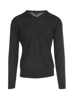 Emporio Armani V-Neck Knitted Jumper