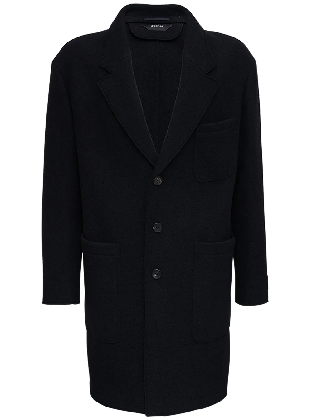 Ermenegildo Zegna Single Breasted Mid-Length Coat