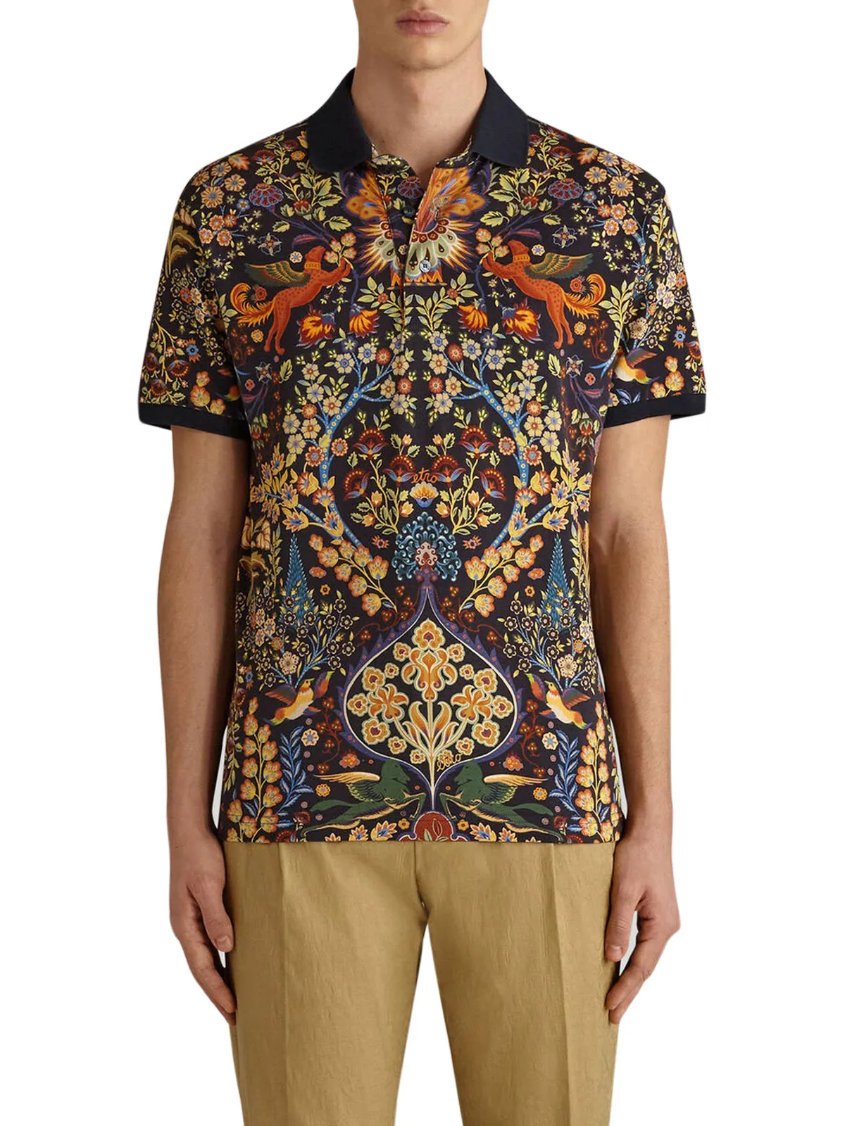 Etro Allover Graphic Print Polo Shirt