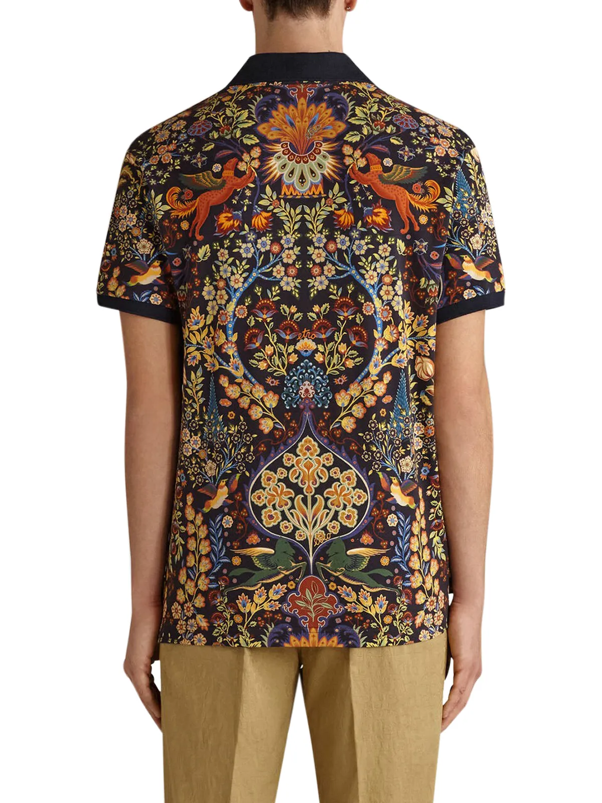 Etro Allover Graphic Print Polo Shirt