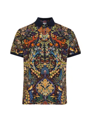 Etro Allover Graphic Print Polo Shirt