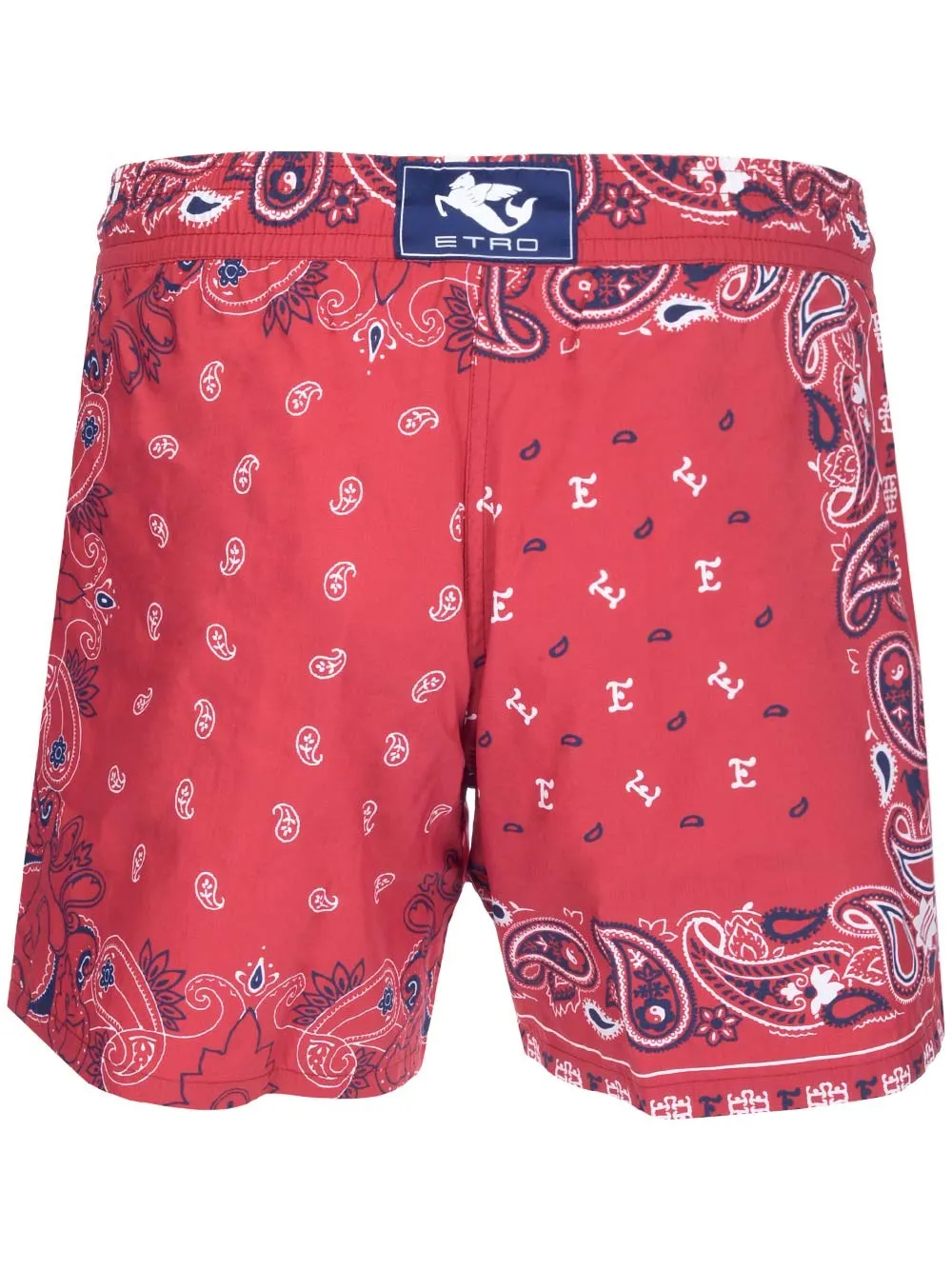 Etro Bandana Print Drawstring Swim Shorts
