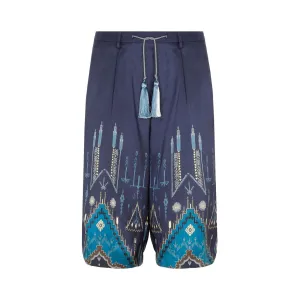 Etro Geometric Print Tassel Trimmed Shorts