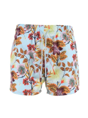 Etro Hawaiian Printed Drawstring Swim Shorts