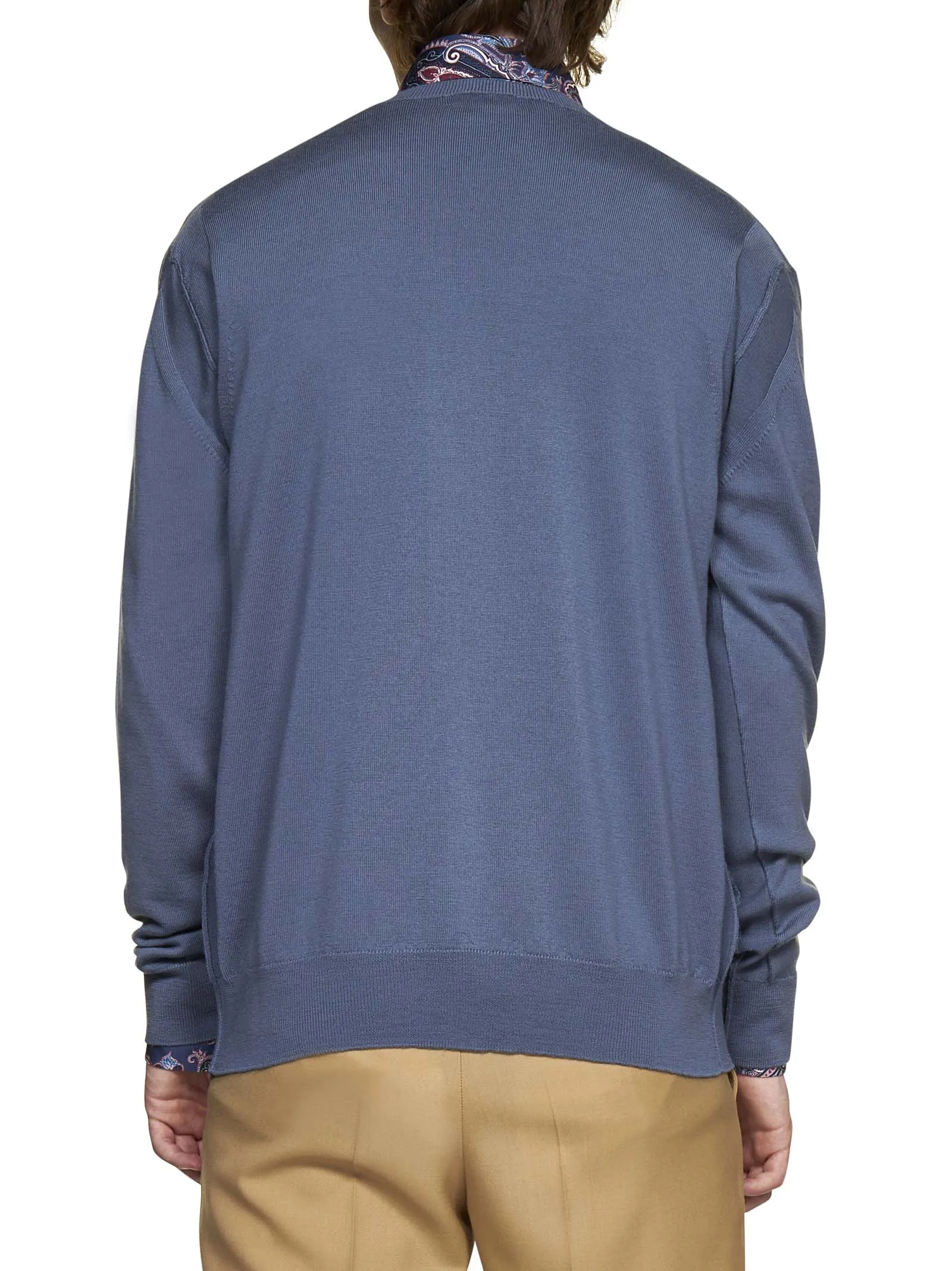 Etro Logo Embroidered Crewneck Sweater