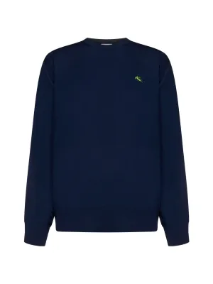 Etro Logo Embroidered Crewneck Sweater