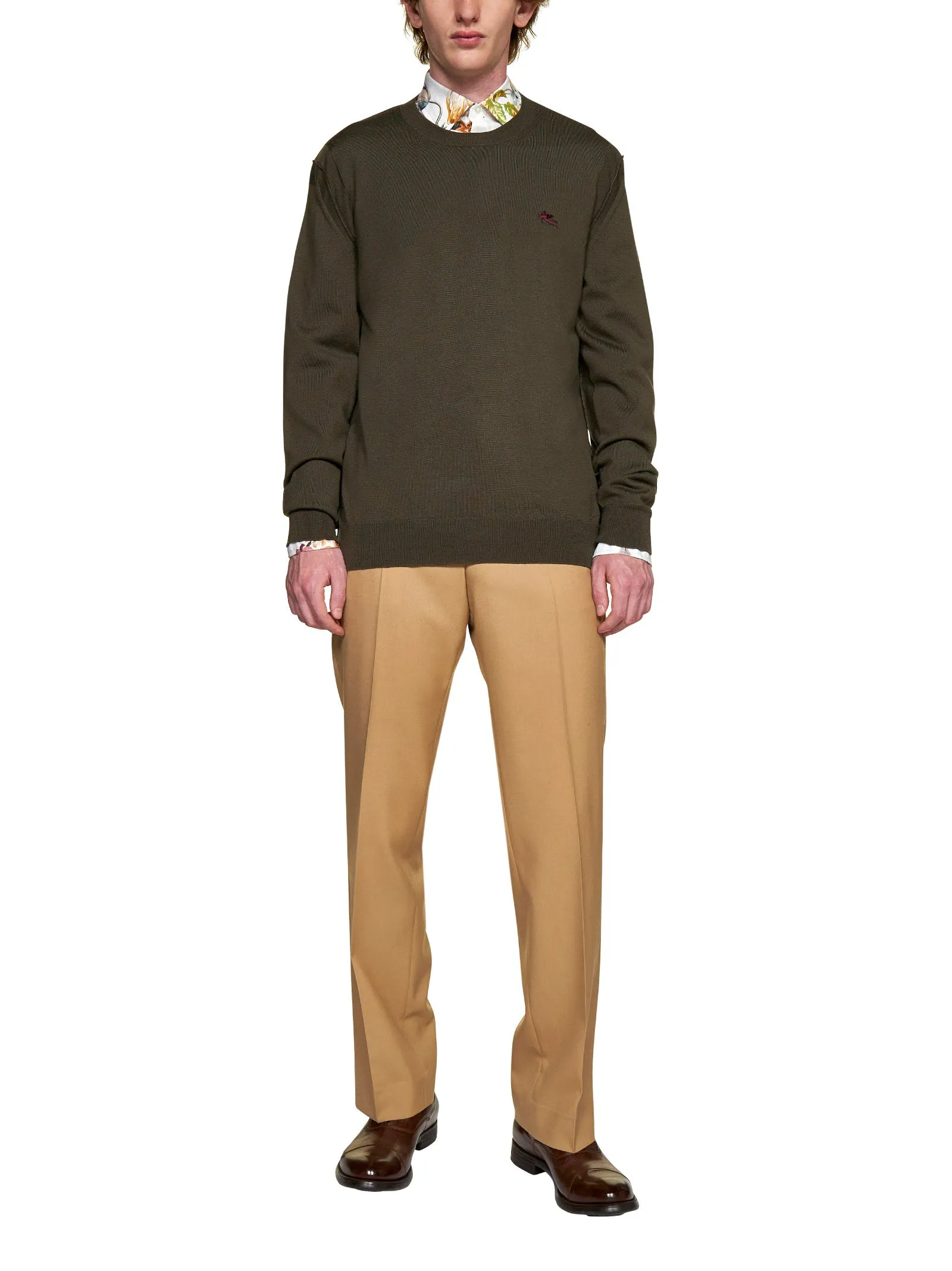 Etro Logo Embroidered Crewneck Sweater