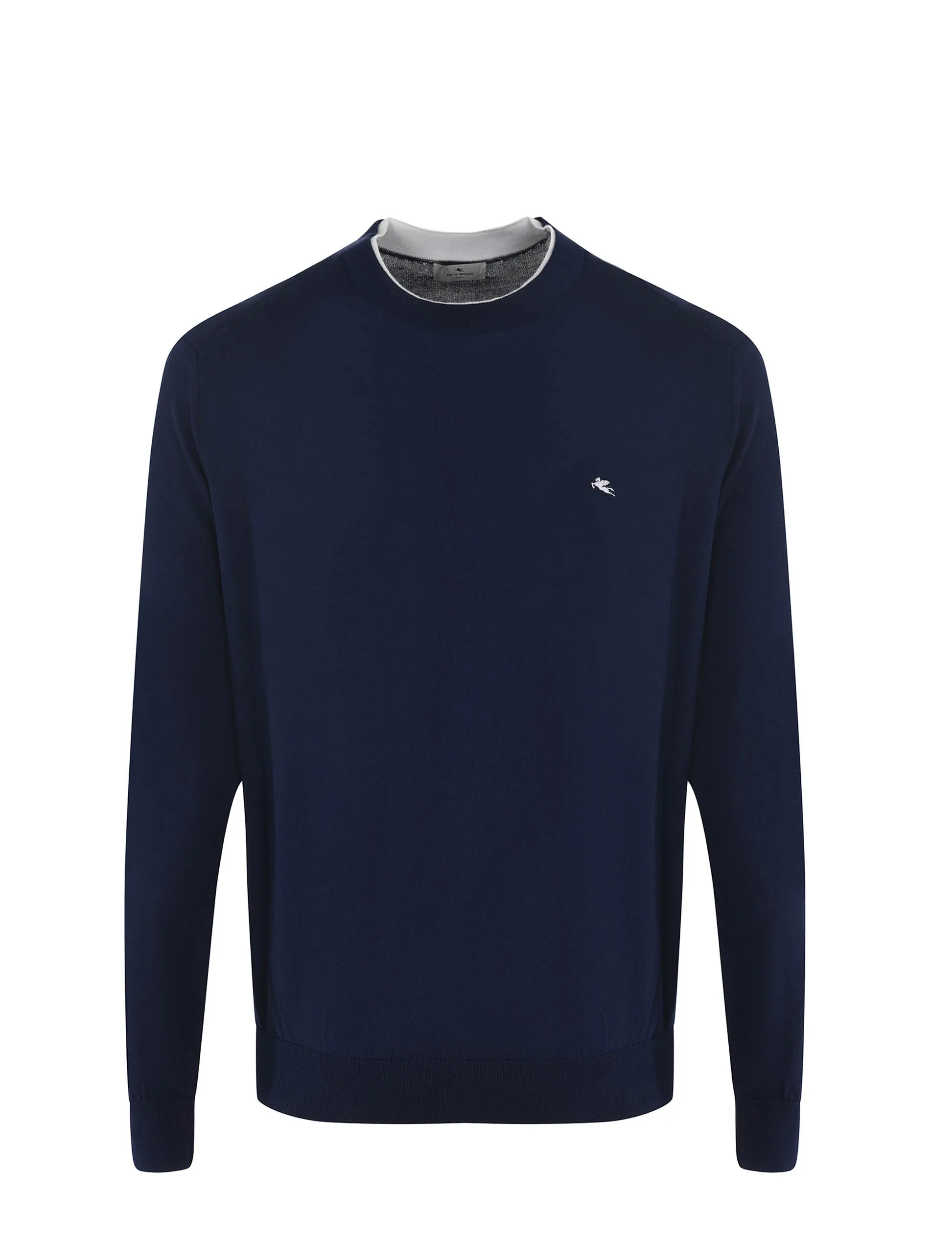 Etro Logo Embroidered Knitted Crewneck Sweater
