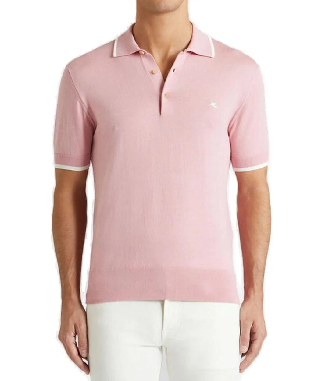 Etro Logo Embroidered Polo Shirt