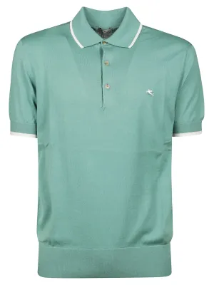 Etro Logo Embroidered Polo Shirt