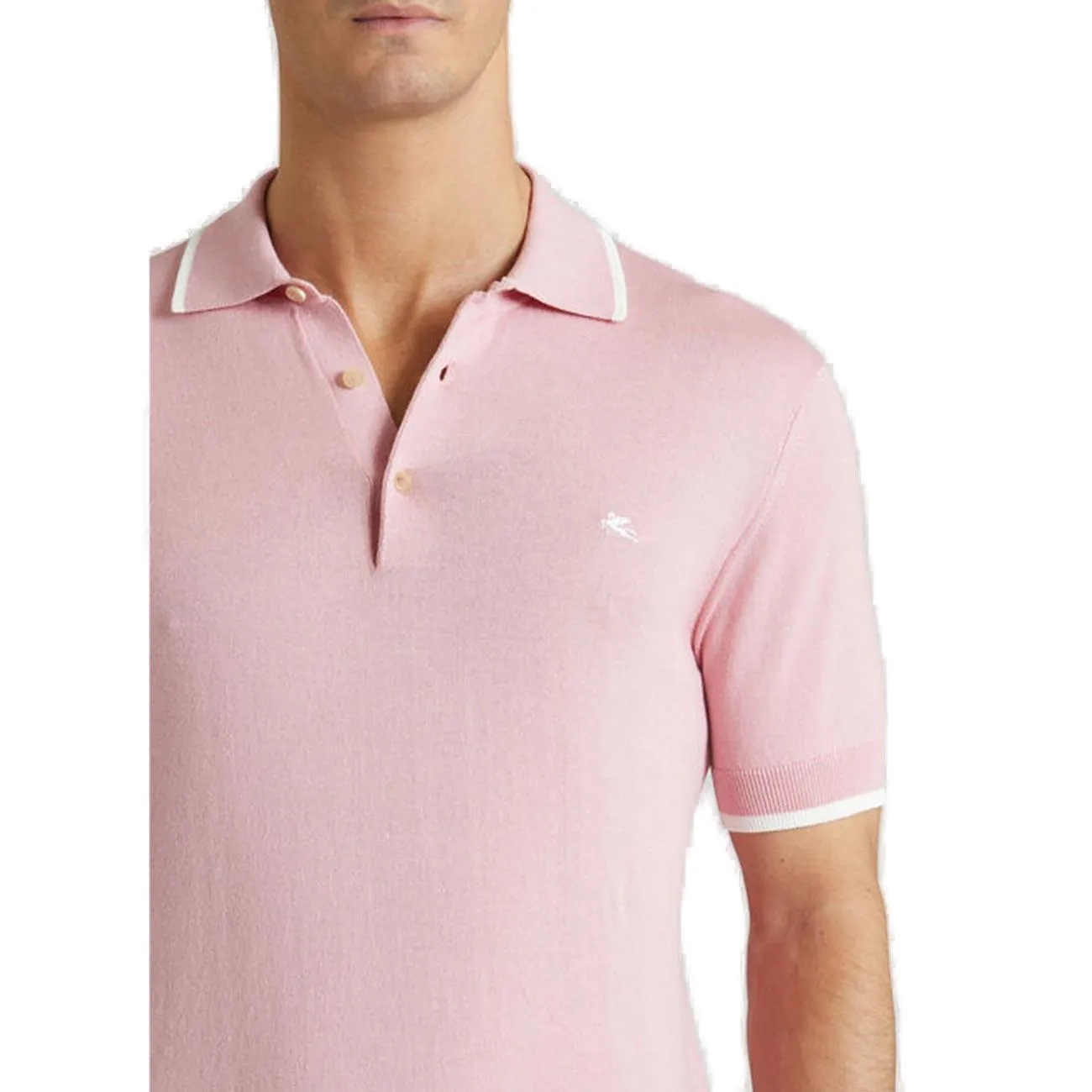 Etro Logo Embroidered Polo Shirt