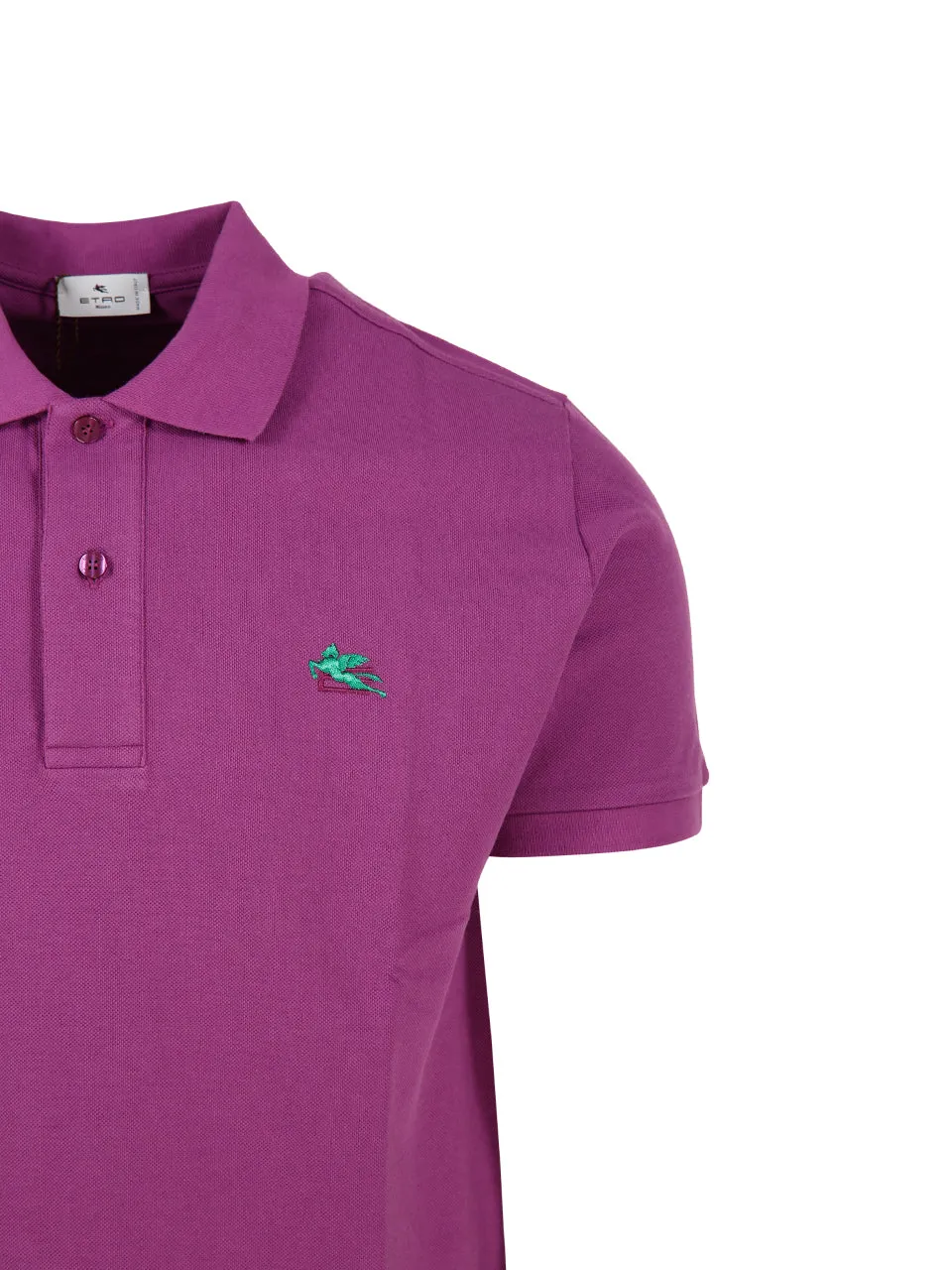 Etro Logo Embroidered Polo Shirt