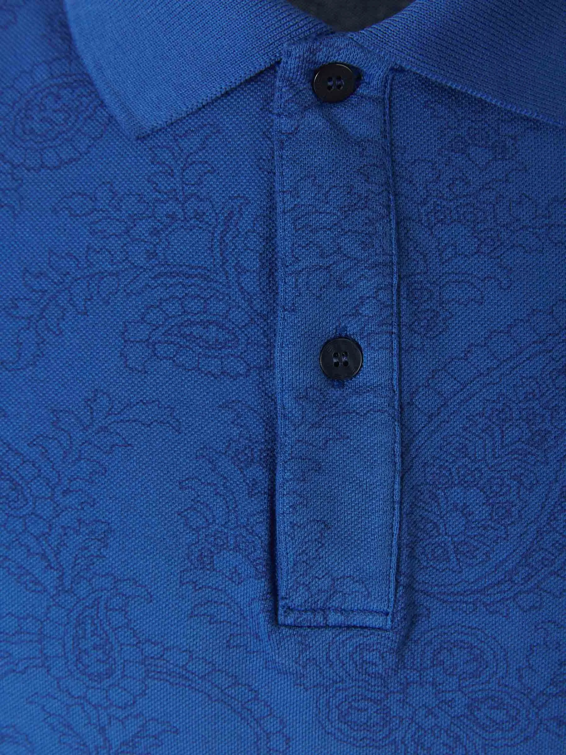 Etro Logo Embroidered Polo Shirt