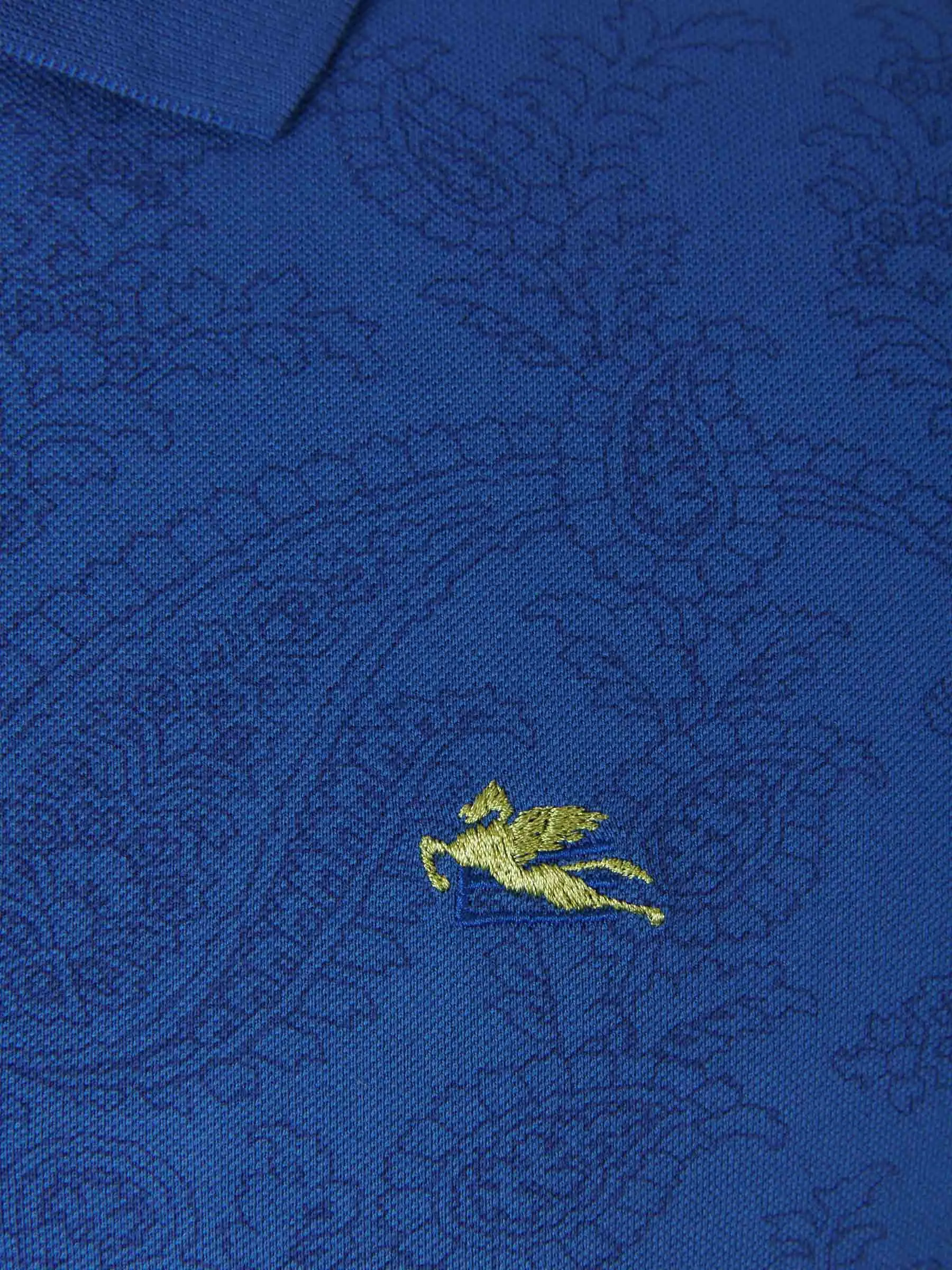 Etro Logo Embroidered Polo Shirt