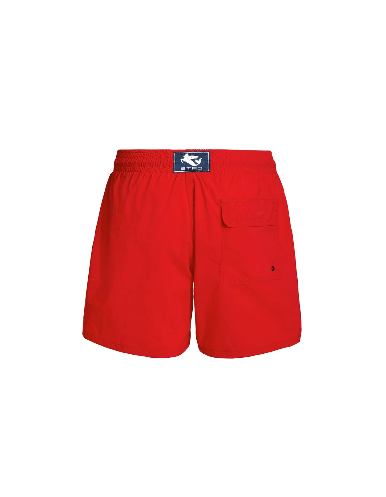 Etro Logo Patch Drawstring Swim Shorts