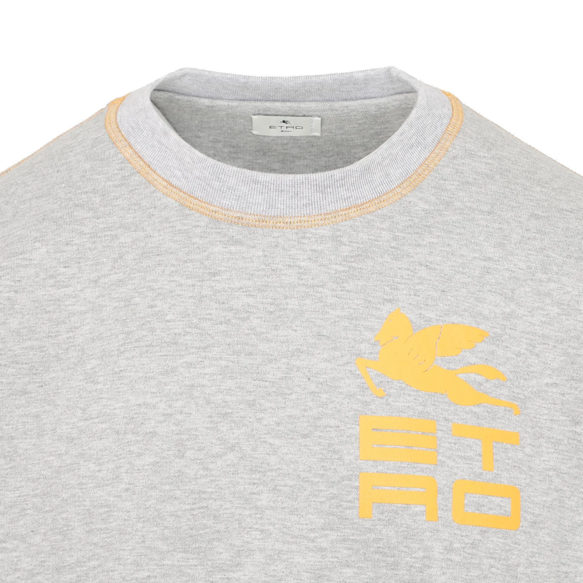 Etro Logo Print Crewneck Sweater