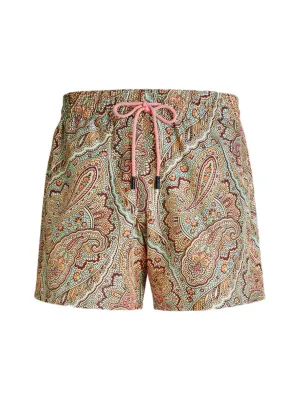 Etro Paisley Print Swim Shorts