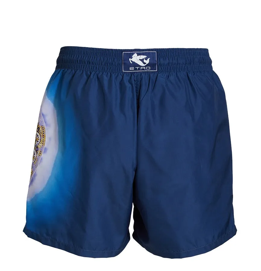 Etro Printed Elasticated-Waist Swim Shorts