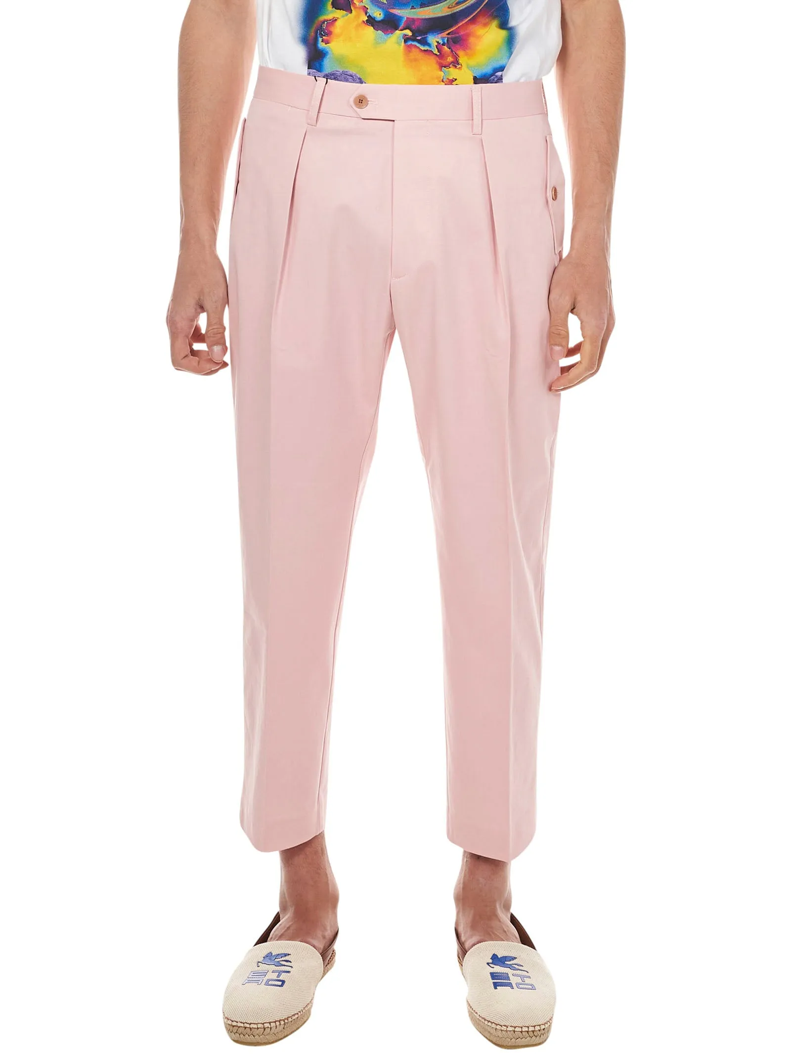 Etro Straight Leg Cropped Pants