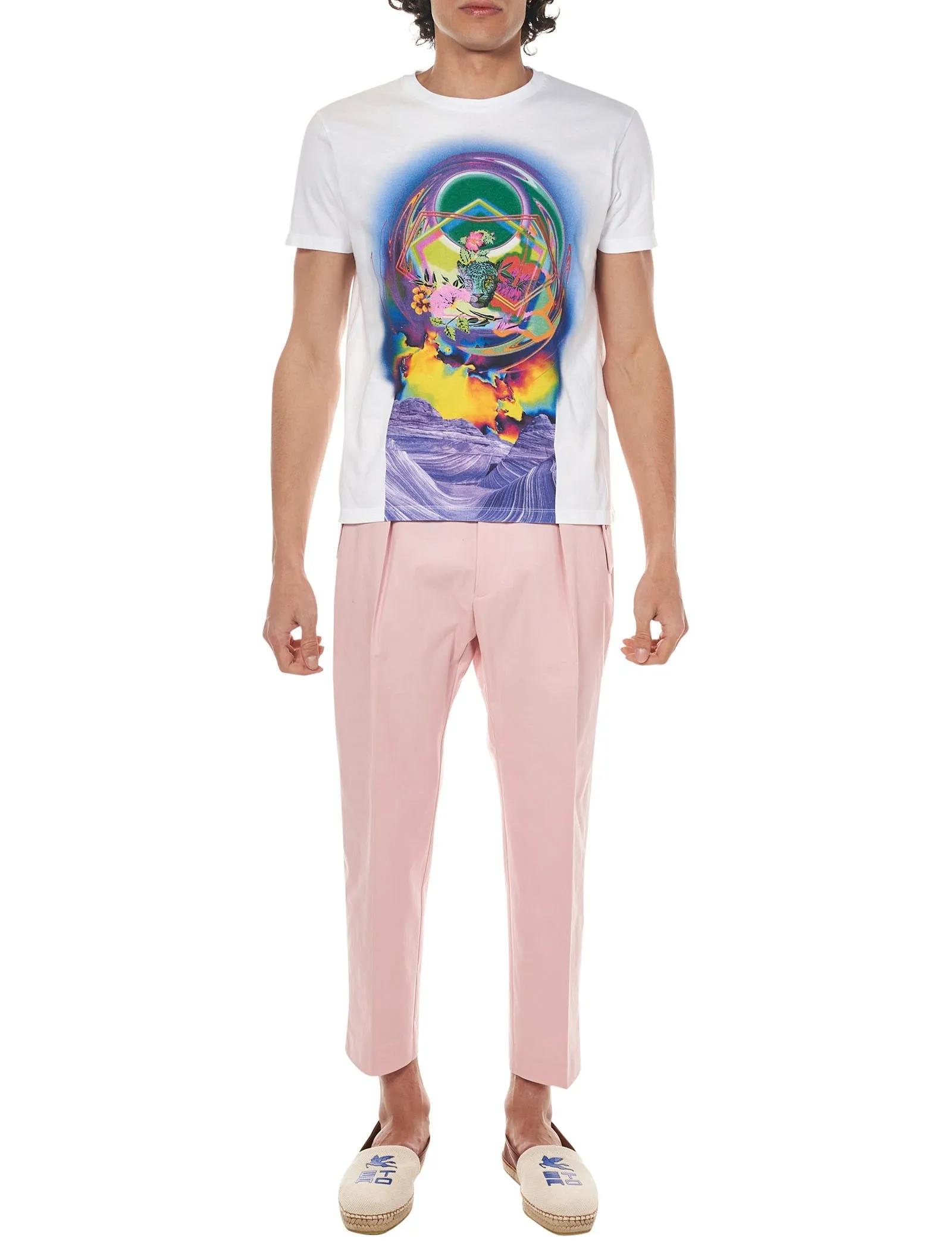 Etro Straight Leg Cropped Pants