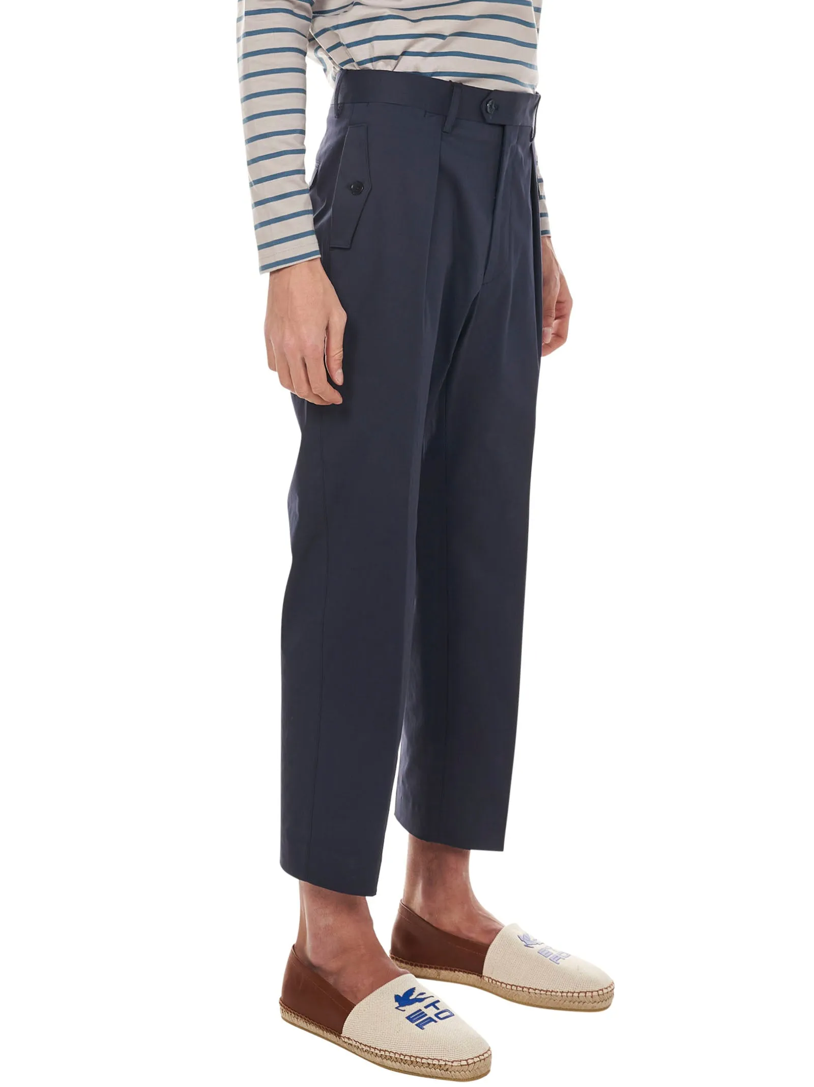 Etro Straight Leg Cropped Pants