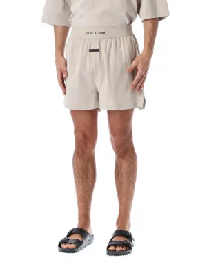 Fear of God Logo-Waist Stretched Deck Shorts