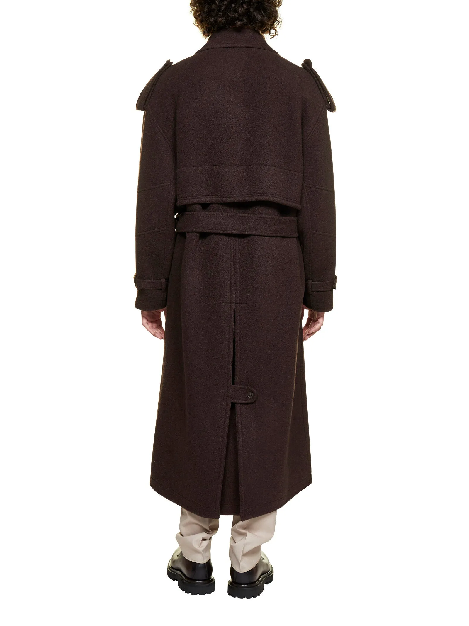 Fendi Double-Breasted Trench Coat