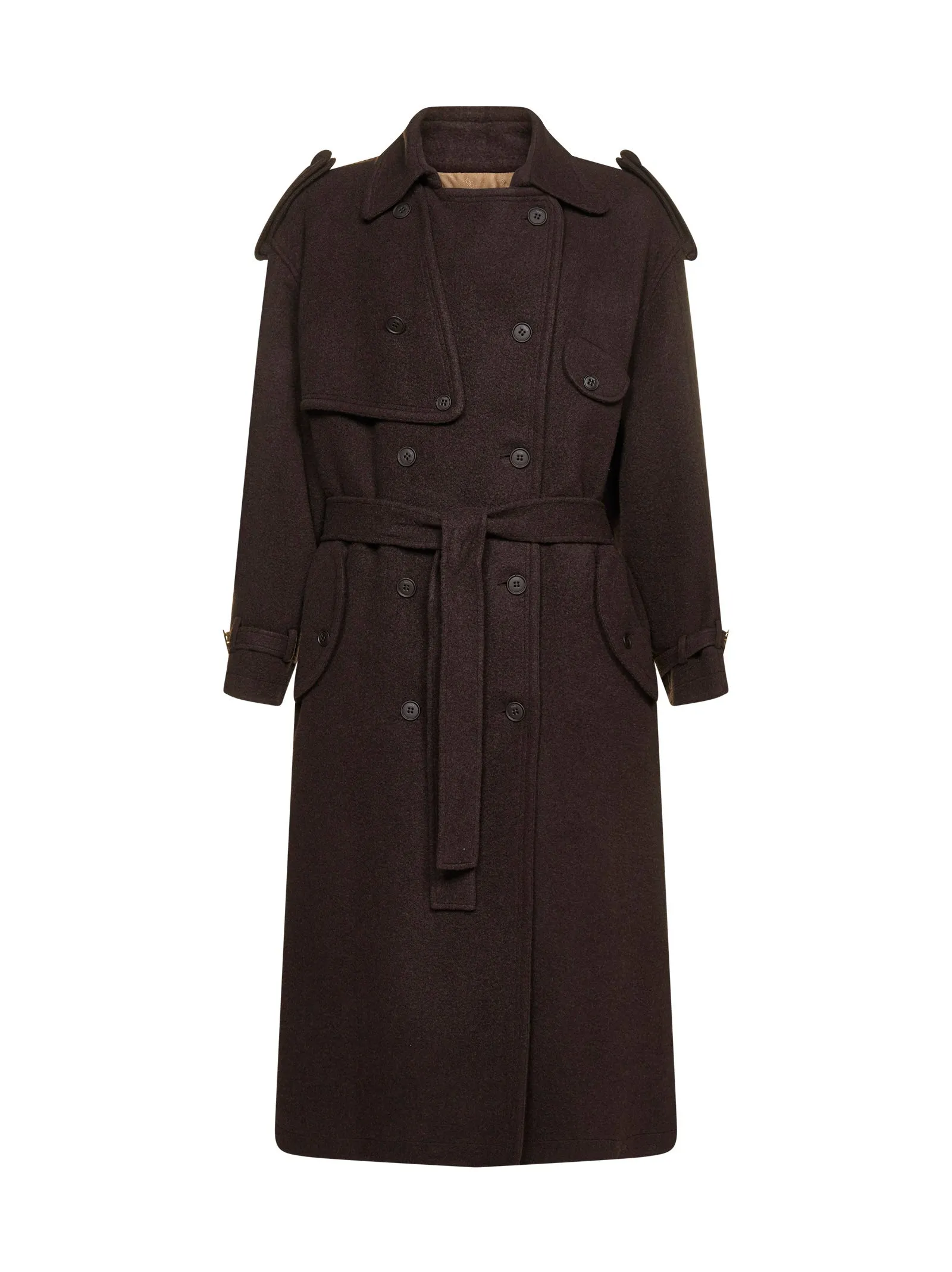Fendi Double-Breasted Trench Coat