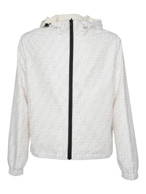 Fendi FF Printed Hooded Jacket