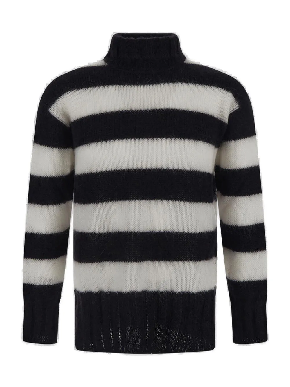 Fendi Striped High-Neck Knitted Jumper