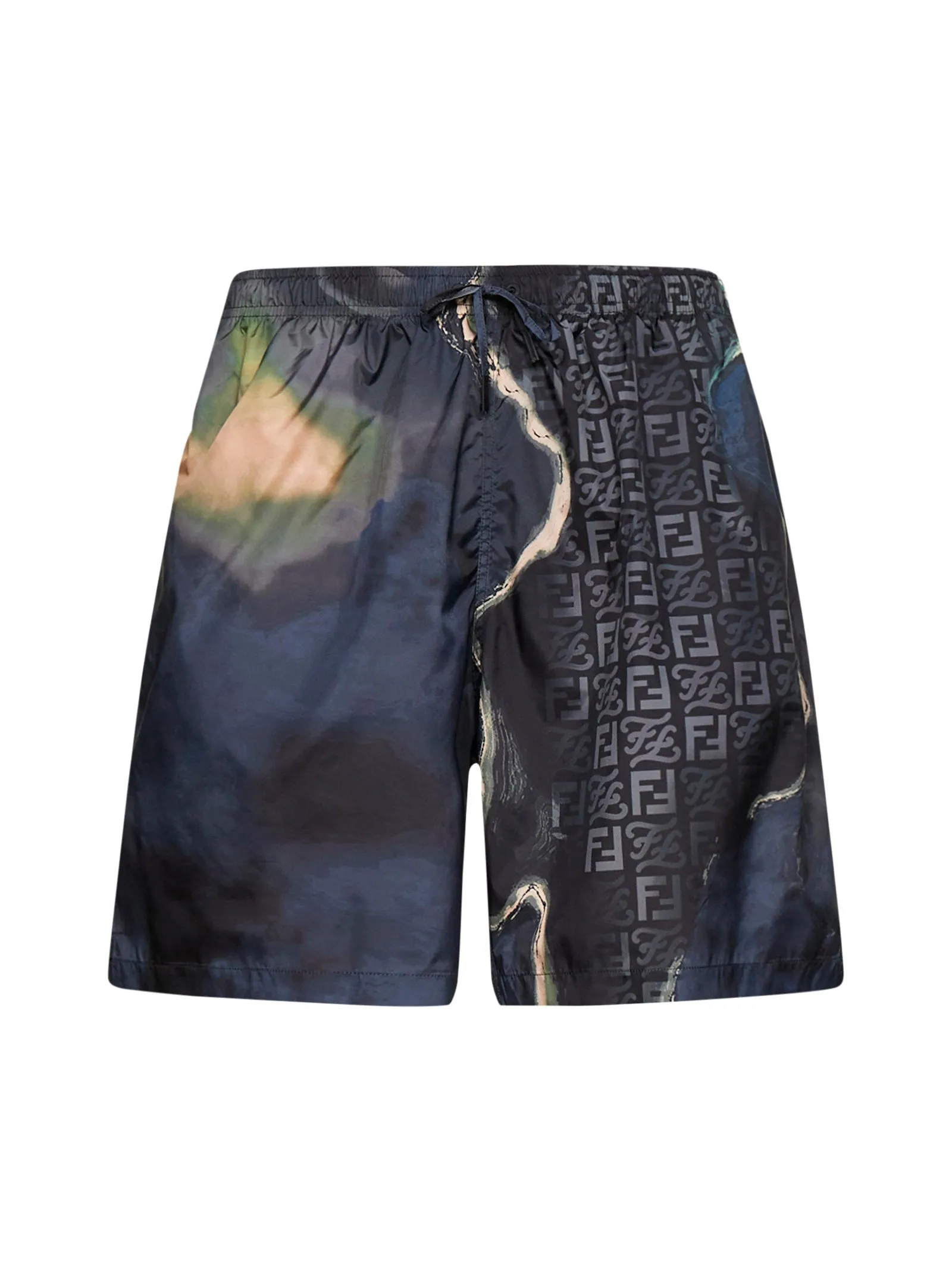 Fendi Tie-Dyed Drawstring Shorts