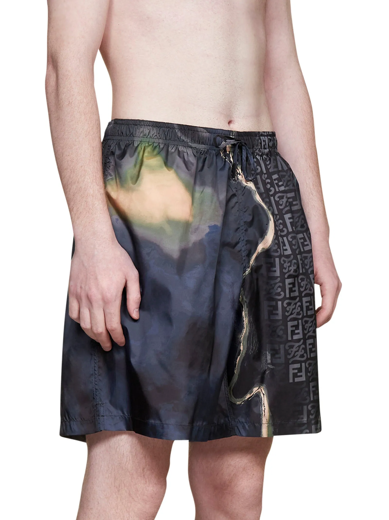 Fendi Tie-Dyed Drawstring Shorts