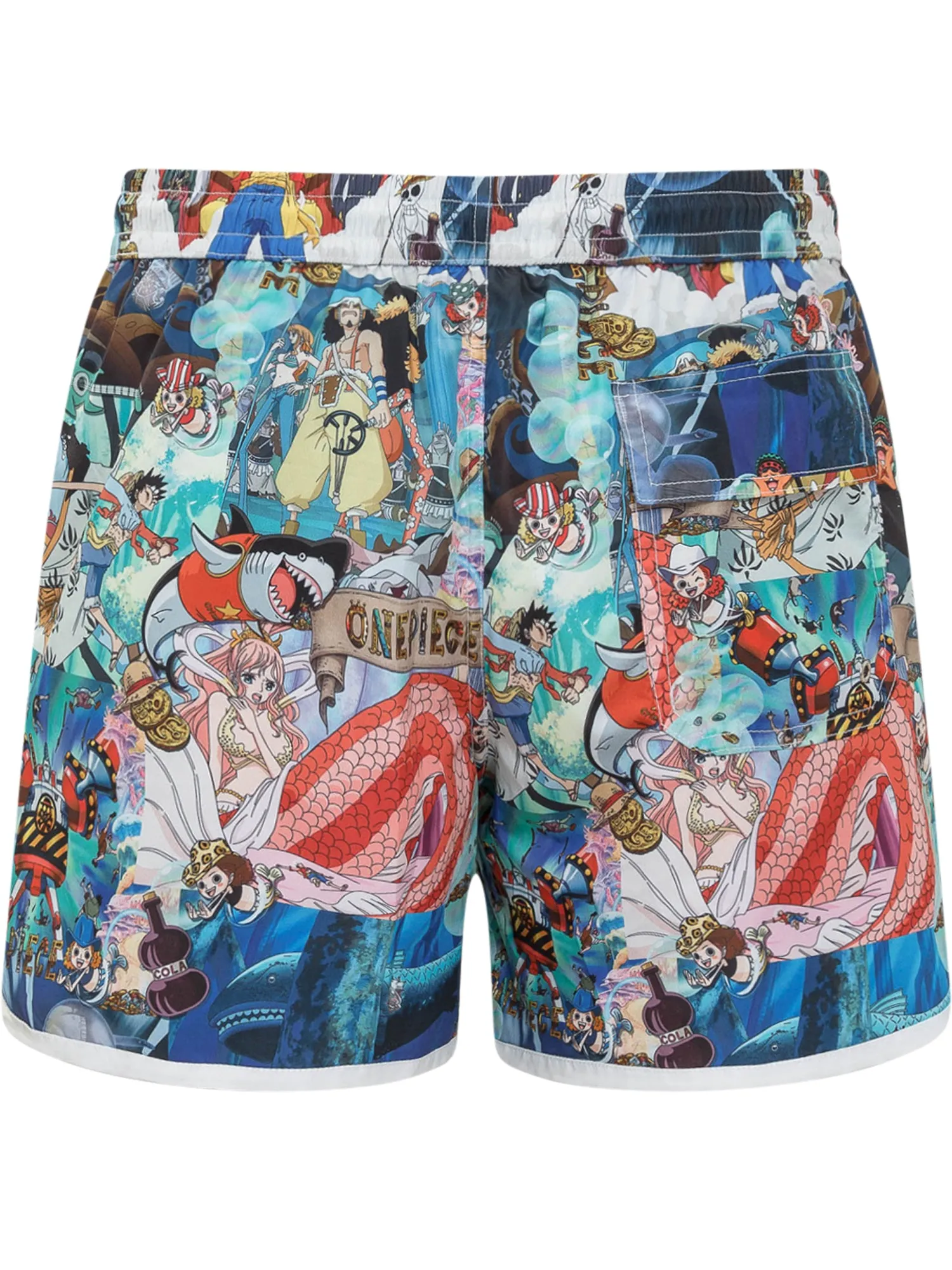 GCDS All-Over Printed Drawstring Swim Shorts