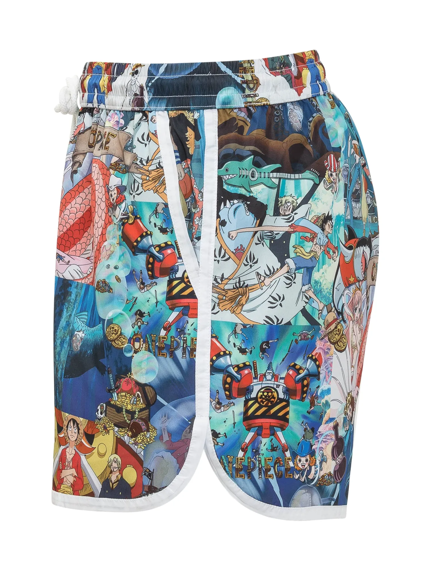 GCDS All-Over Printed Drawstring Swim Shorts