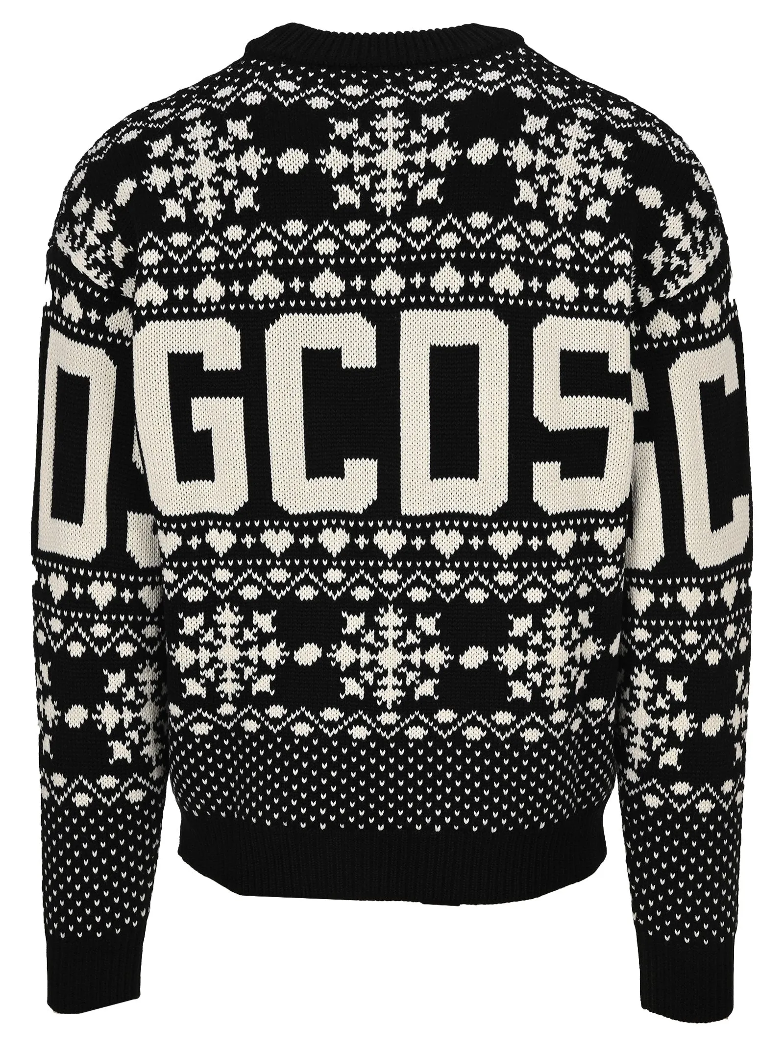 GCDS Christmas Logo Intarsia Crewneck Sweater