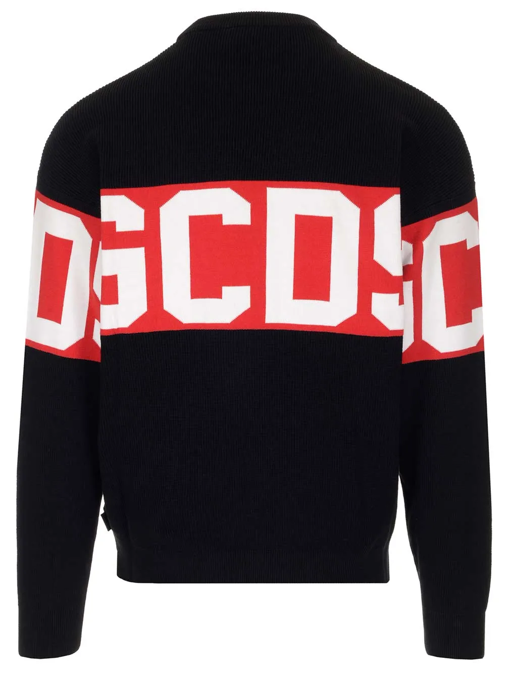 GCDS Logo Band Intarsia Sweater