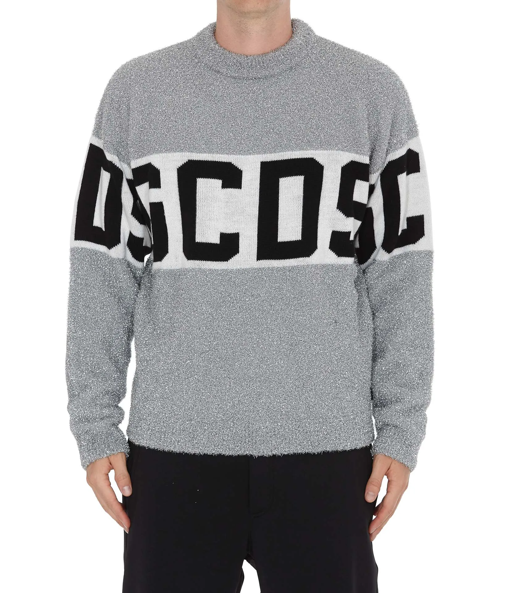 GCDS Logo Band Lurex Sweater