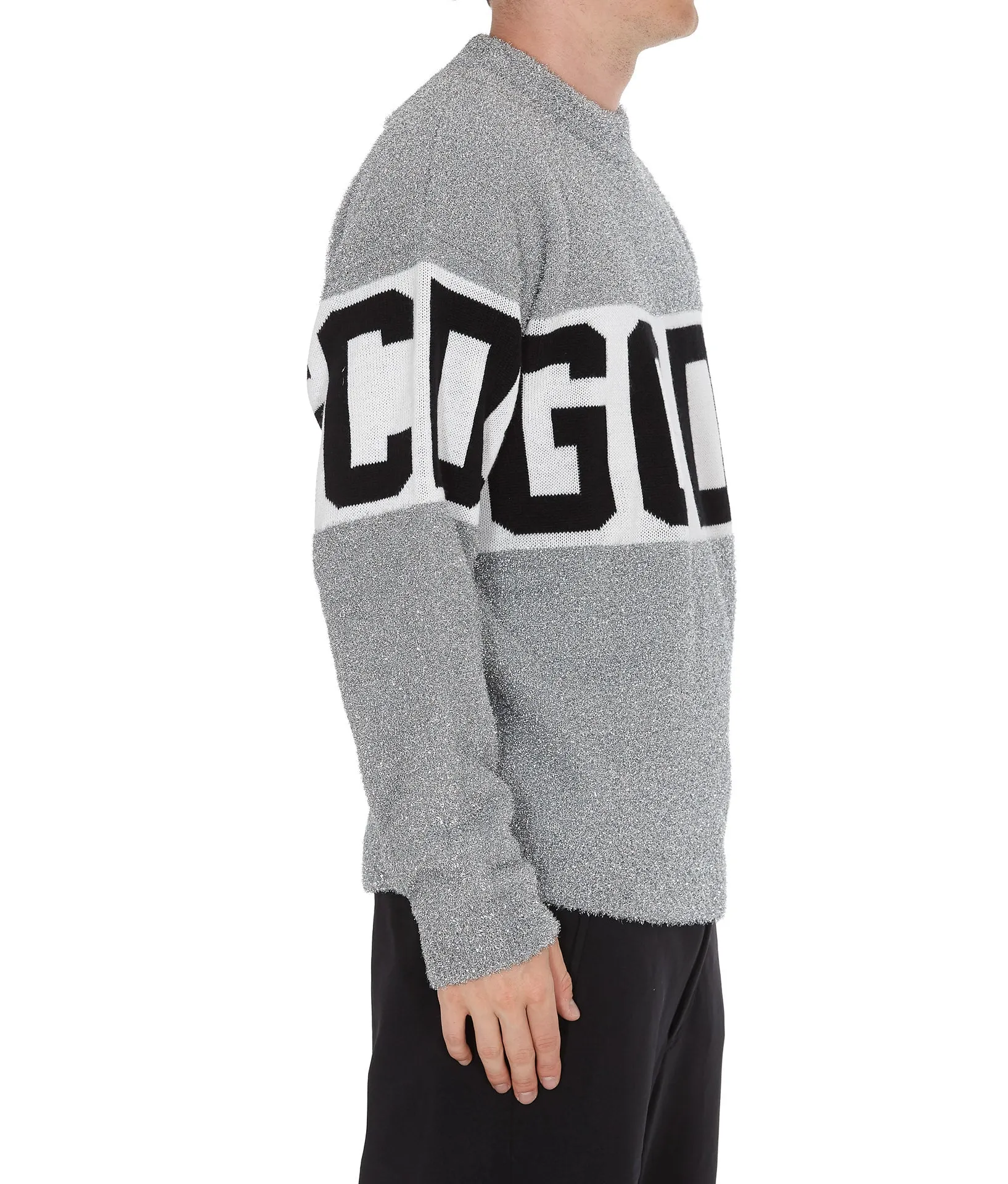 GCDS Logo Band Lurex Sweater