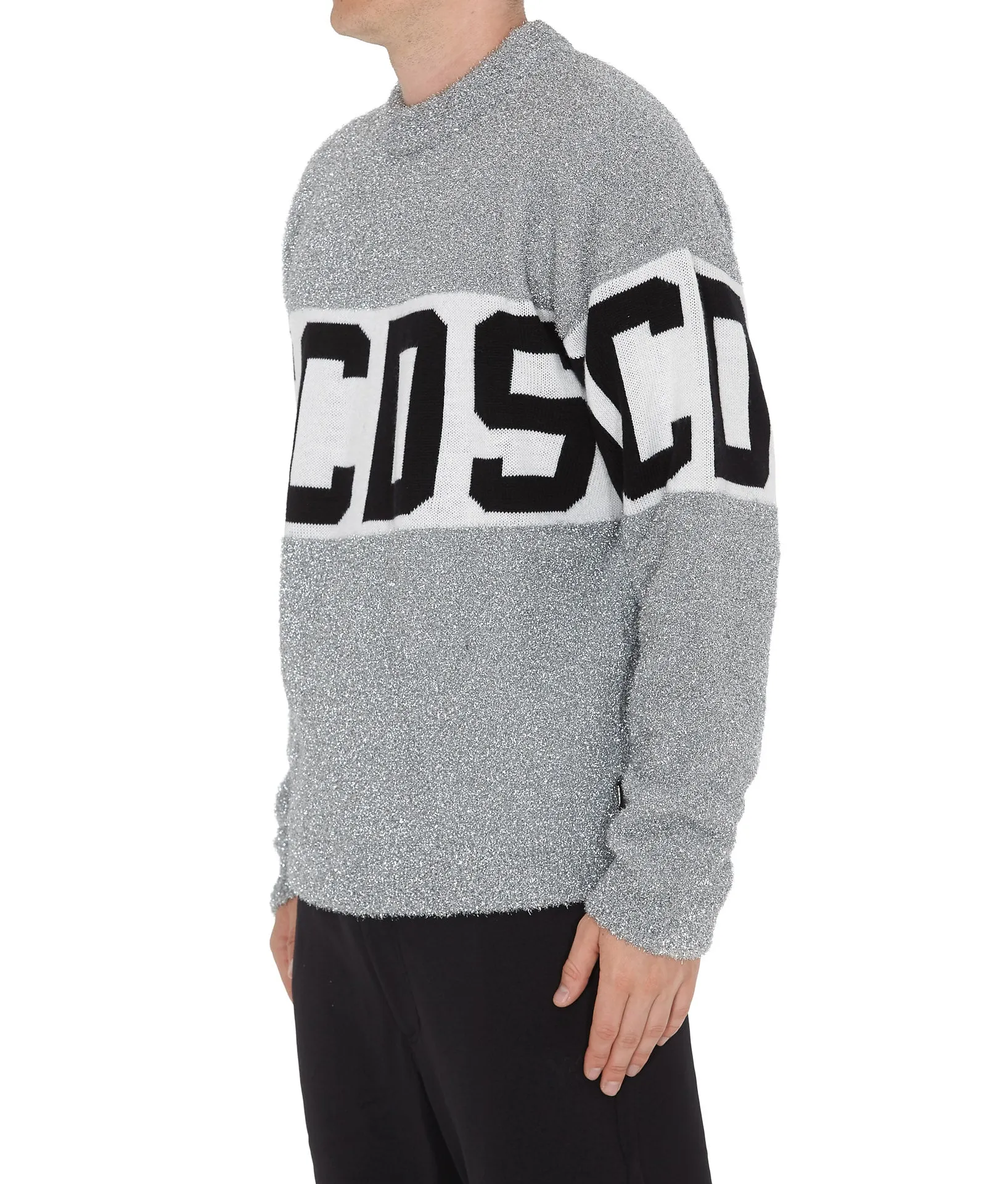 GCDS Logo Band Lurex Sweater