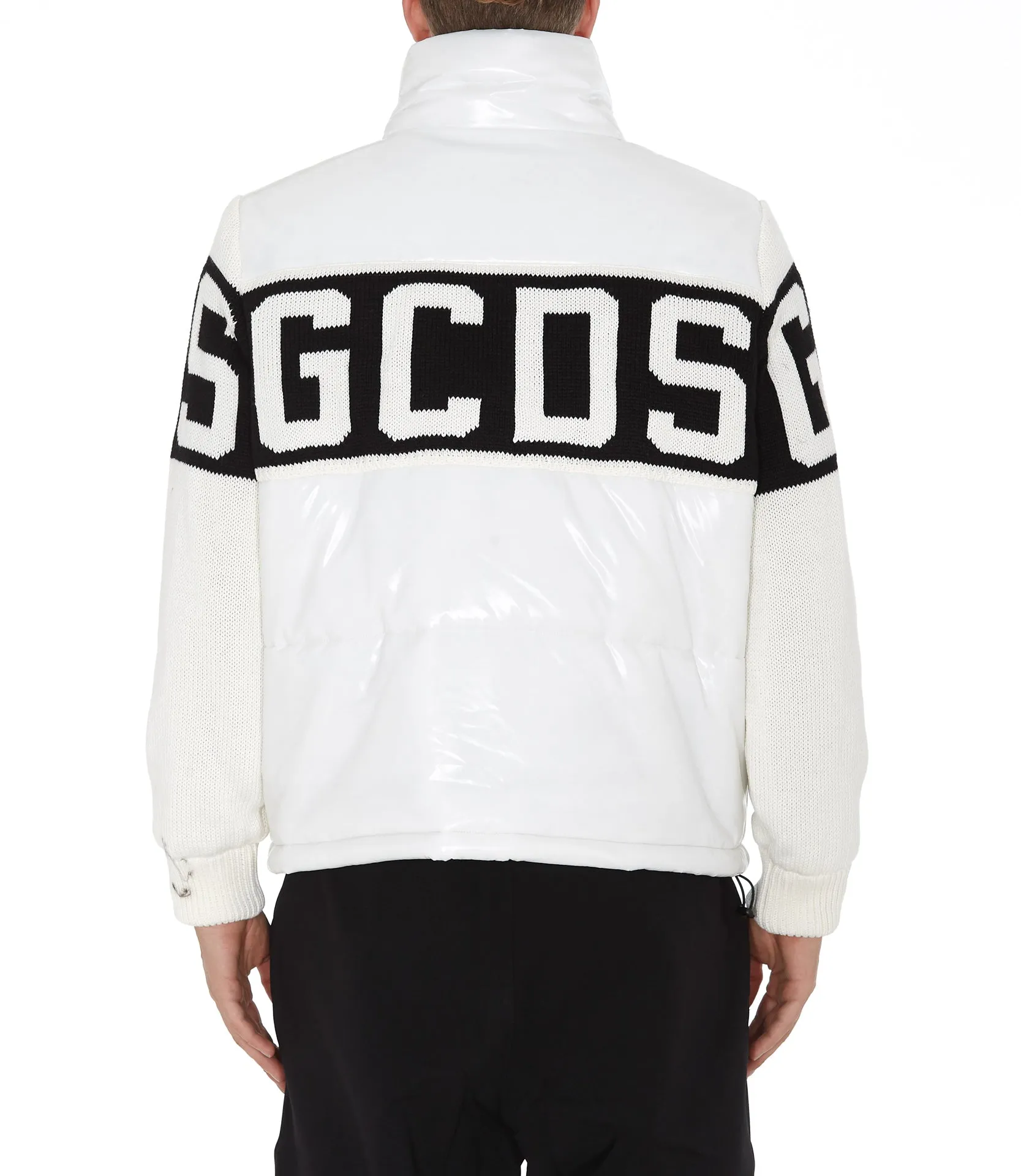 GCDS Logo Intarsia Puffer Jacket