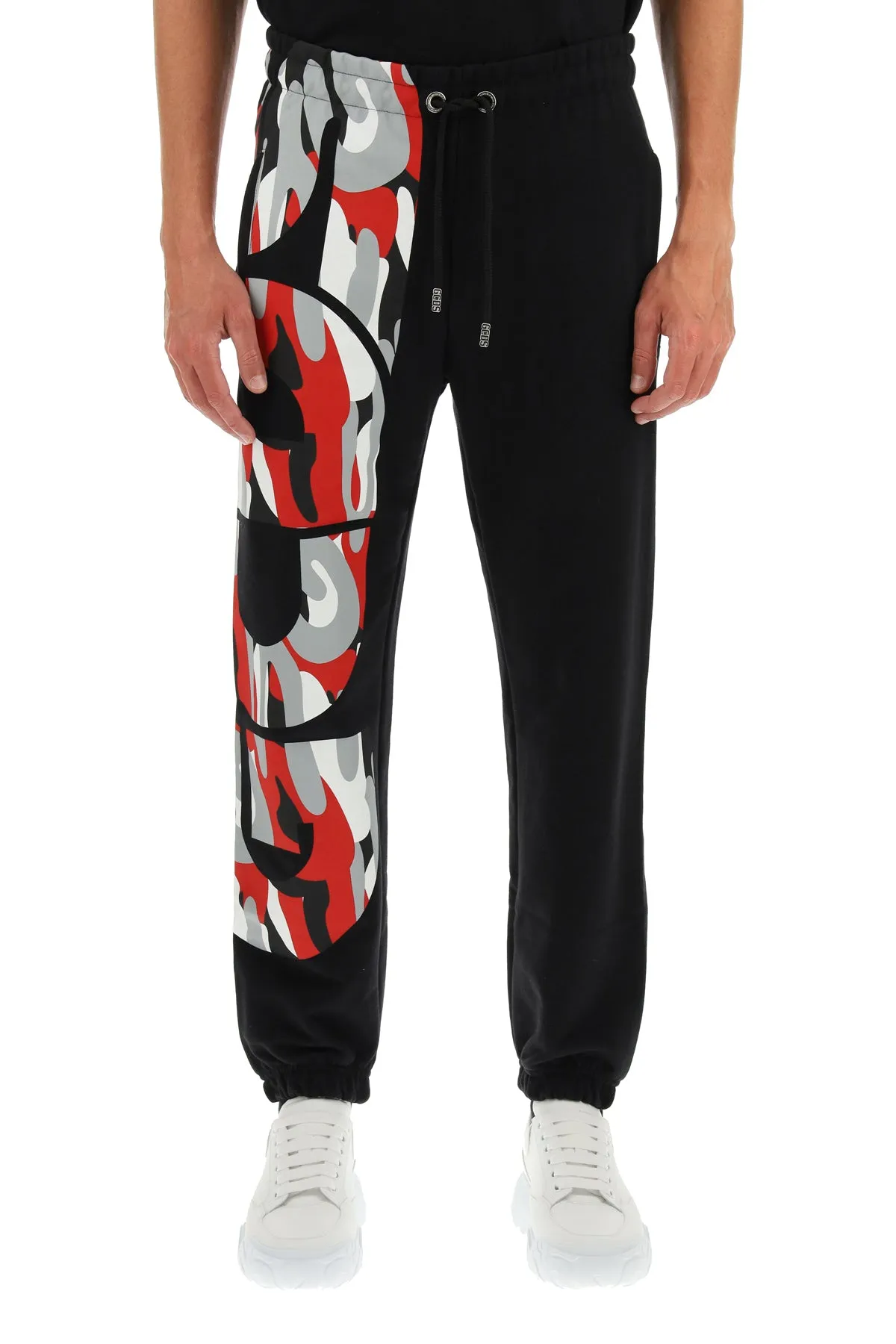 GCDS Logo Print Drawstring Pants
