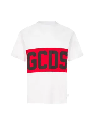 GCDS Logo Printed Crewneck T-Shirt