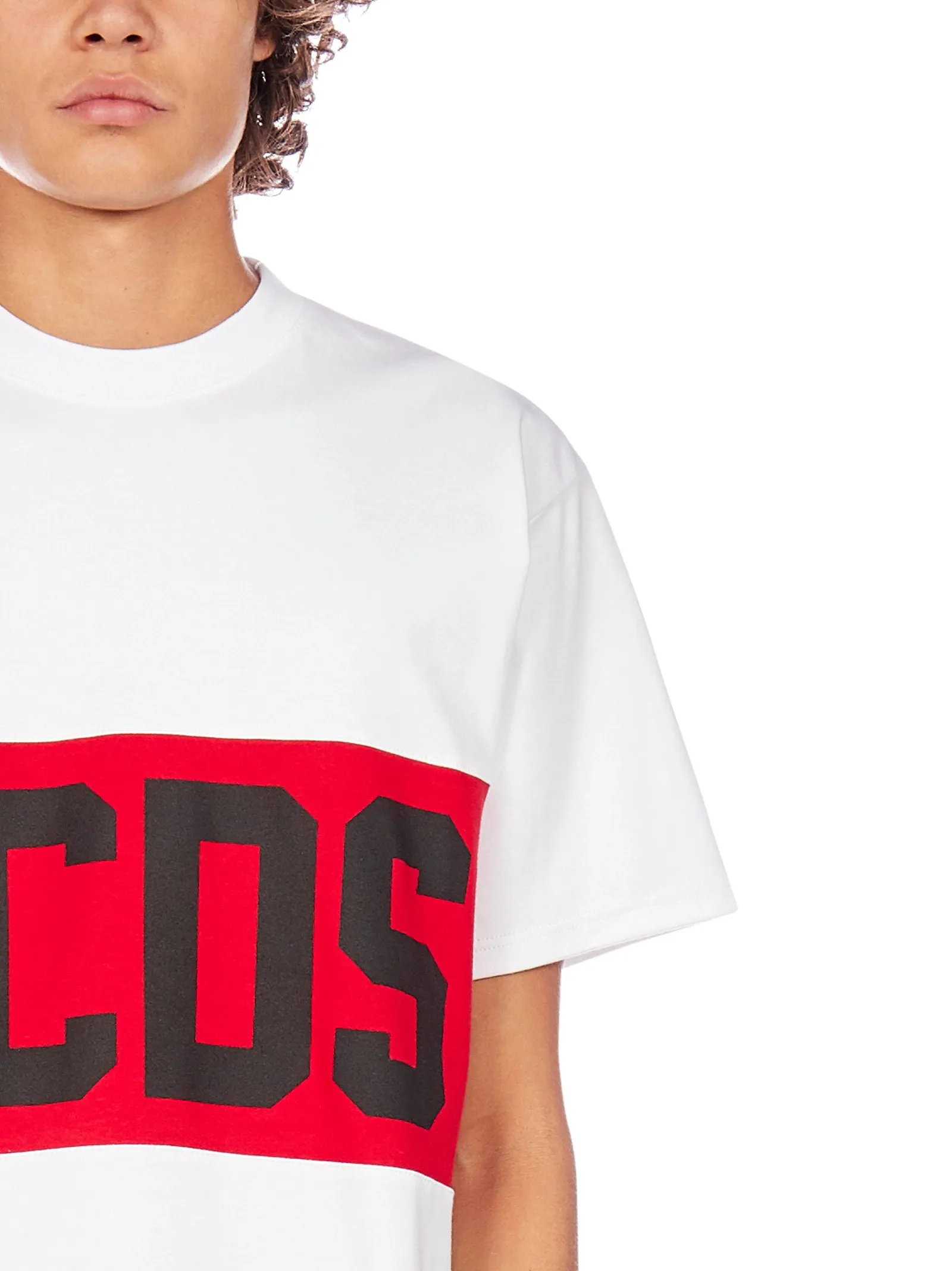 GCDS Logo Printed Crewneck T-Shirt