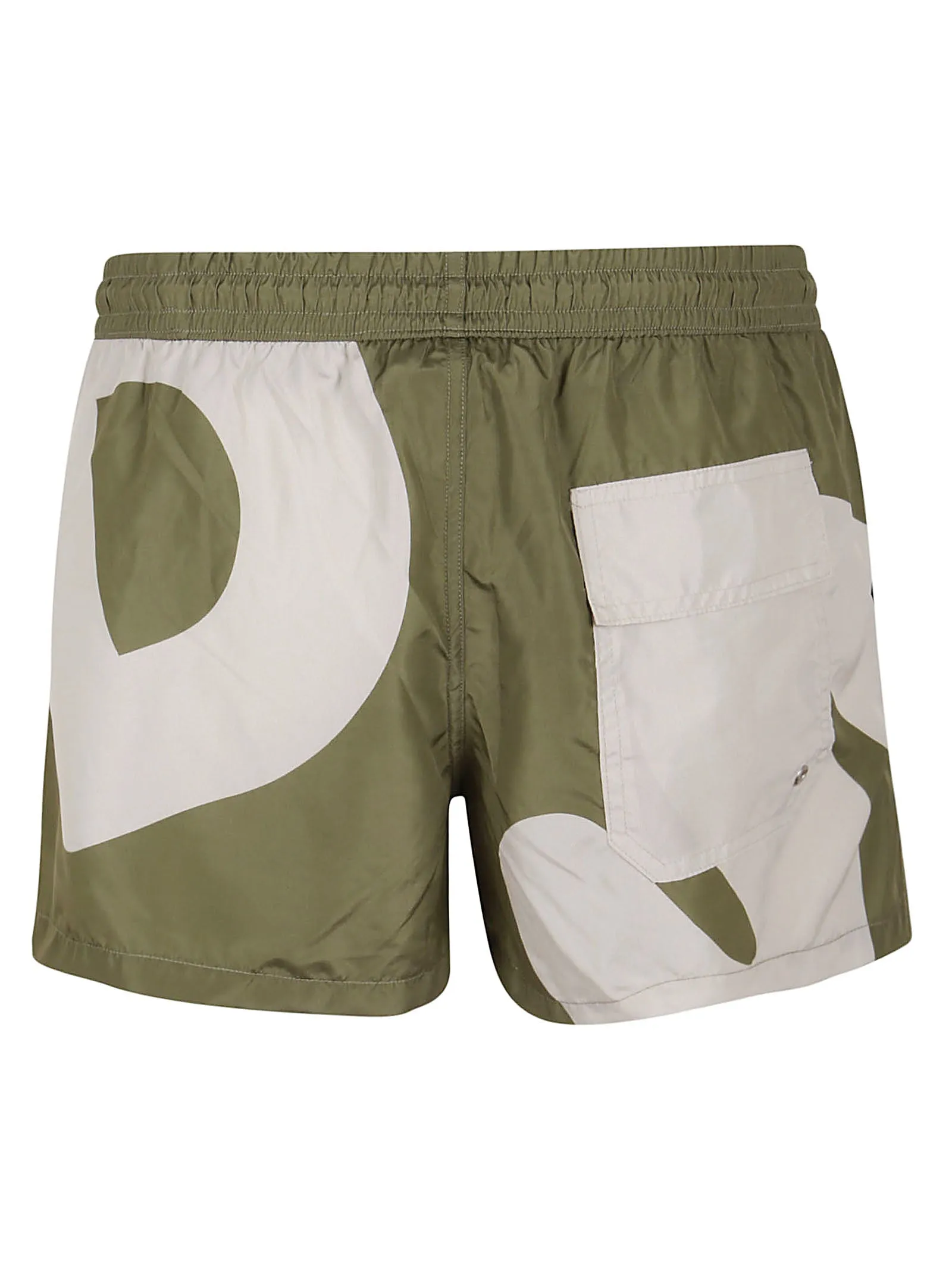 GCDS Logo Printed Drawstring Swim Shorts