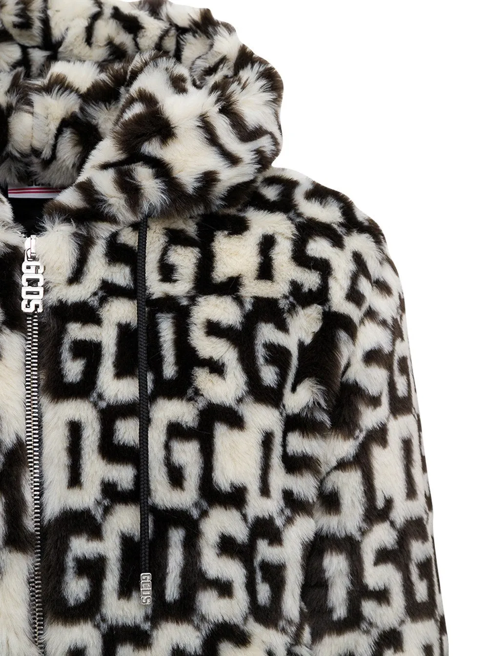 GCDS Monogram Zipped Hooded Jacket