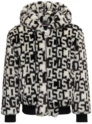 GCDS Monogram Zipped Hooded Jacket