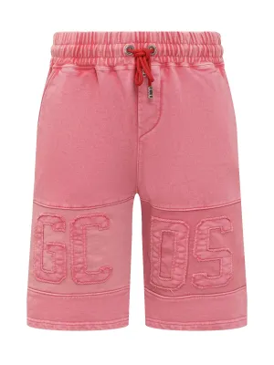 GCDS Overdyed Logo Band Shorts