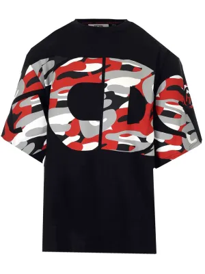 GCDS Oversized Logo Print T-Shirt