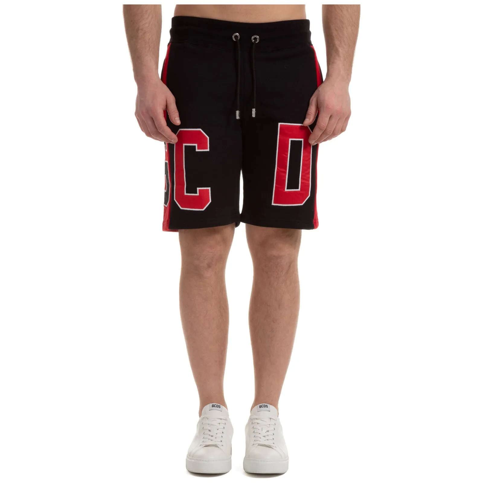 GCDS Side Stripe Sweat Shorts
