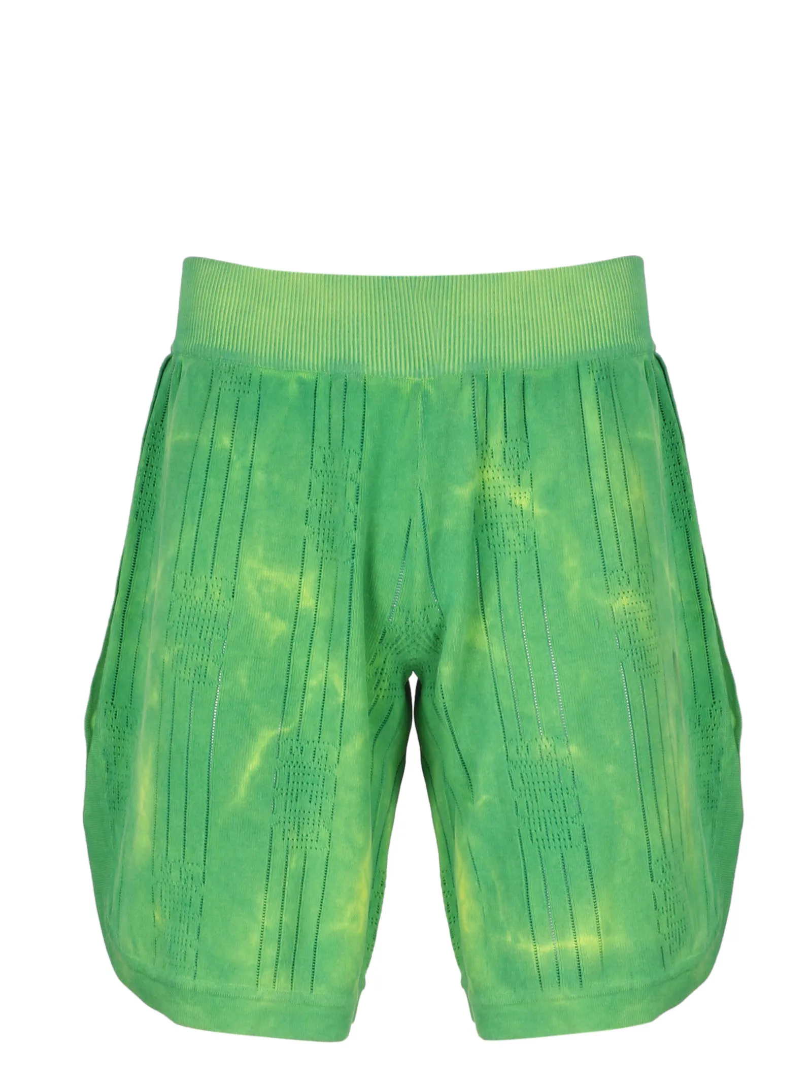 GCDS Tie-Dye Knitted Bermuda Shorts
